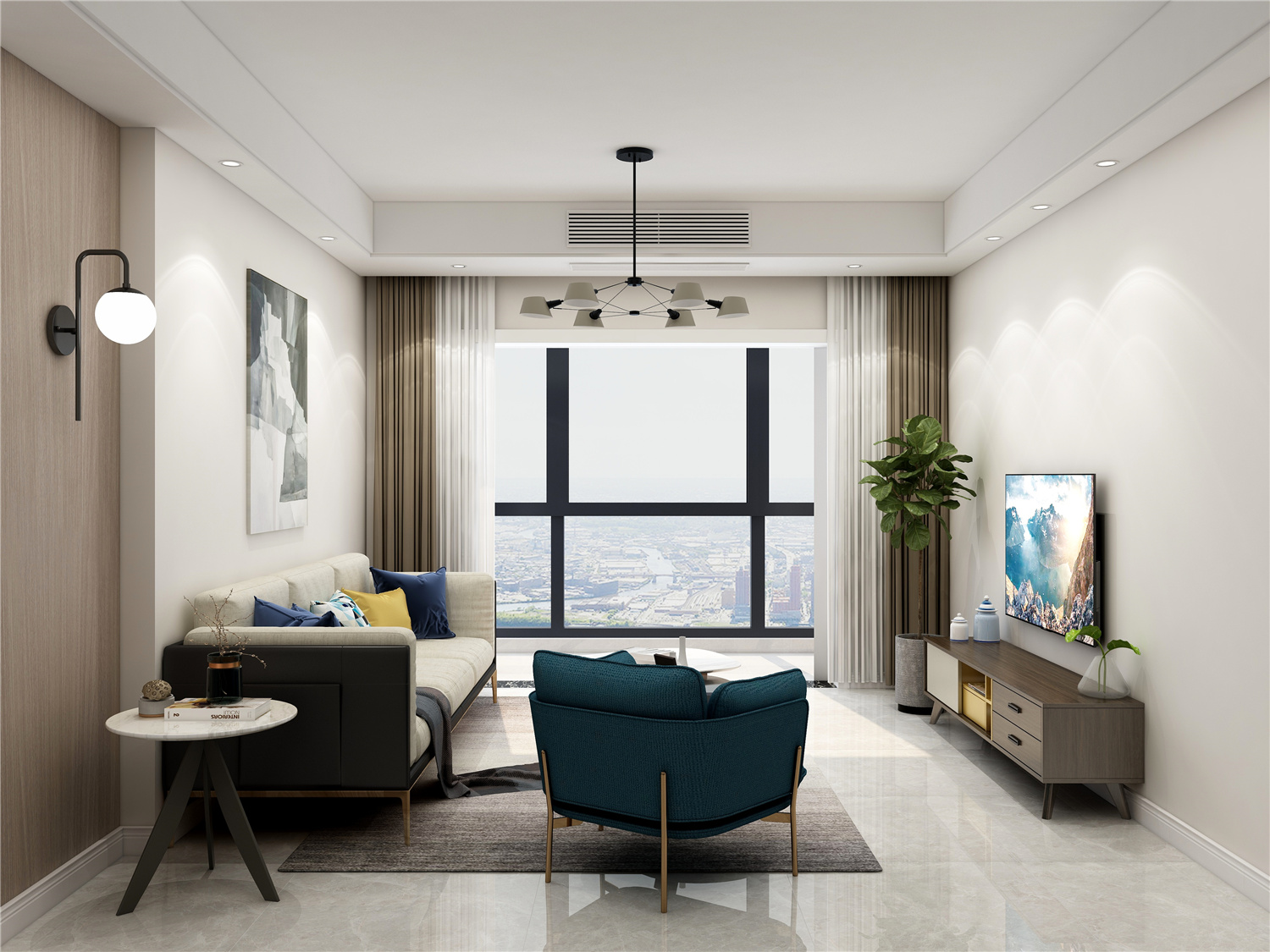 北欧风格全屋装修设计效果图 家装案例