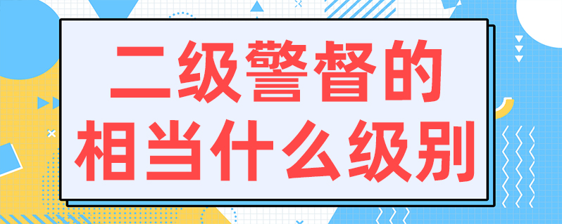 二级警督标志图片