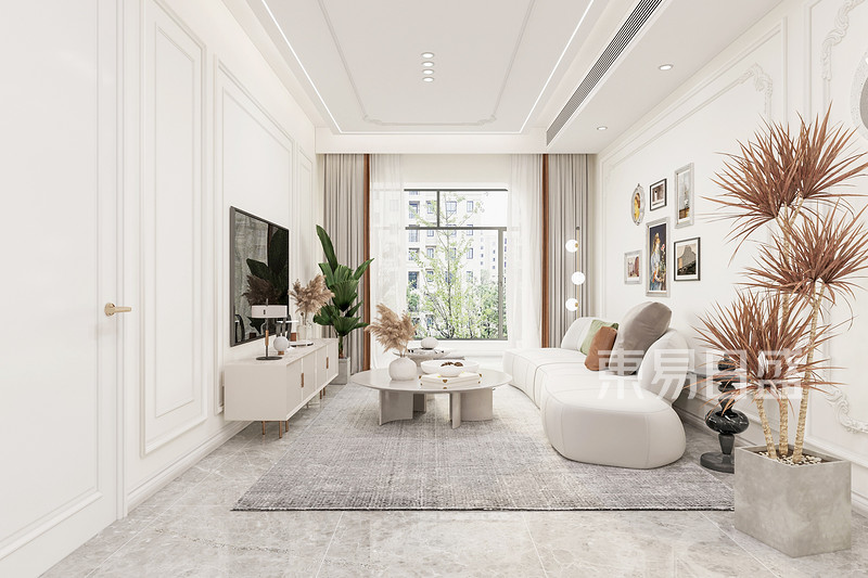 建发·雍龙府152平米极简法式风格装修设计效果图