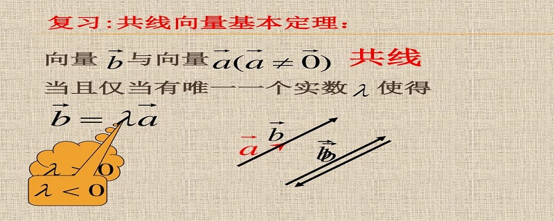 向量共线定理