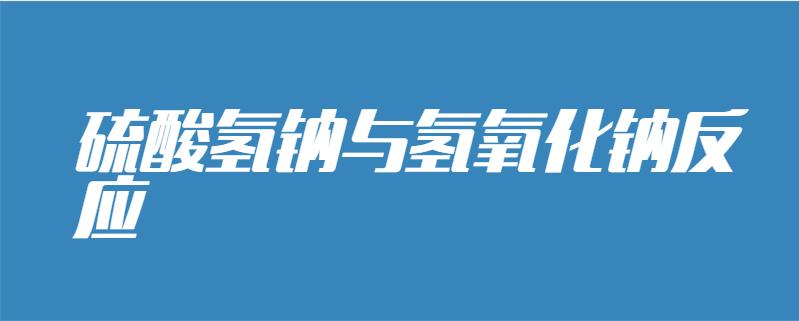 硫酸氫鈉與氫氧化鈉反應