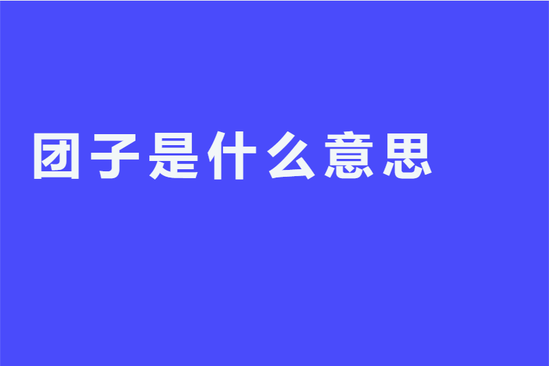 团子是什么意思